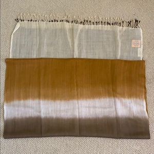 NWOT Tory Burch Tan/Brown/Cream ombré scarf